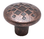 KNOB,RUSTIC COPPER,34MM