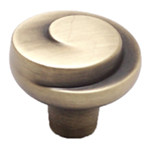 KNOB,RUSTIC ANT.BRASS, 30MM