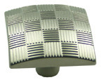 KNOB SQ 34MM STN NKL VIRTUOSO
