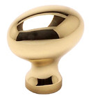 KNOB, 1-3/16", SOLID BRASS