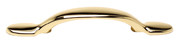 PULL, 3", POLISHED BRASS