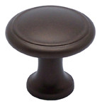 KNOB W/RING, 1-1/8", OIL RUBBED BRONZE