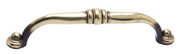 PULL, 128MM C/C, POLISHED ANTIQUE BRASS