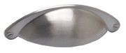 CUP PULL, 64MM C/C, BRUSHED NICKEL