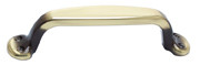 SASH PULL, POLISHED ANTIQUE BRASS