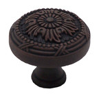 KNOB TRAD 38MM RUST GLAZE