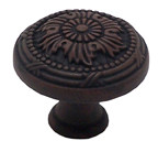 KNOB TRAD 32MM RUST GLAZE