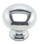 KNOB, 1-1/4", HOLLOW, POLISHED CHROME