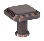 KNOB, 1-3/16 X 1-3/16 VERONA BRONZE