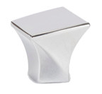 KNOB, 1-3/16 X 1-1/16 POLISHED CHROME
