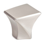 KNOB, 1-3/16 X 1-1/16 BRUSHED NICKEL
