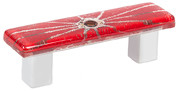 PULL 64MM GLASS RED