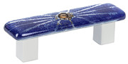 PULL 64MM GLASS DARK BLUE F