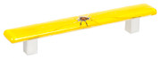 PULL 128MM GLASS YELLOW