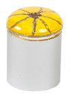 KNOB GLASS YELLOW