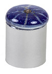 KNOB GLASS DARK BLUE F