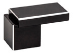 KNOB BLACK/SILVER
