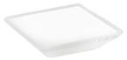 KNOB 70MM WHITE AND TRANSPARENT