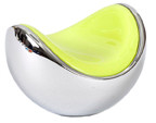 KNOB 40MM POLISHED CHROME AND LIME