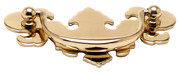 BAIL PULL, 3"C/C, POLISHED BRASS
