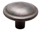 KNOB, 1-3/8", ANTIQUE PEWTER