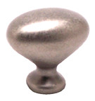 OVAL KNOB, WEATHERED NICKEL