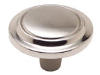 KNOB, 1-3/16", ANTIQUE SILVER