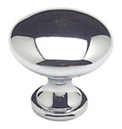 KNOB, 1-1/4", POLISHED CHROME