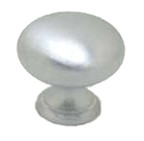 KNOB, 1-1/4", SATIN CHROME