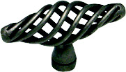 OVAL KNOB, PEWTER FINISH