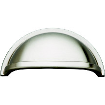 CUP PULL, 3" C/C STAIN STL