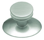 KNOB, OBLONG PLATE, SATIN NICKEL
