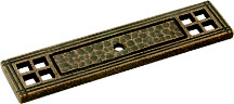 BACKPLATE, SOLID BRS,ANT. SATIN BRONZE