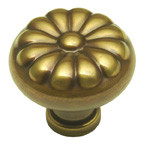 KNOB, 1-1/4"SOLID BRASS
