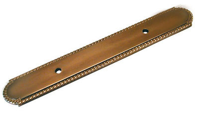 Period Brass Annapolis, Antique Brass Backplate 3"