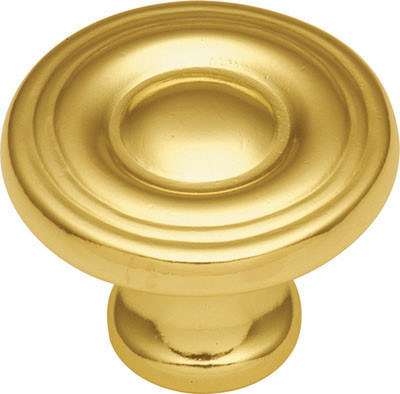 Hickory Hardware Conquest, Polished Brass 1-3/16"