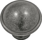 KNOB, 1-1/4" DIA, BLACK NICKEL VIBE