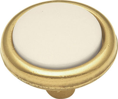 Hickory Hardware Easy Living, Light Almond/Lancaster 1-3/16"