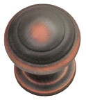 KNOB, 1" DIA. OIL RUBBED BRONZE HIGHLIGH