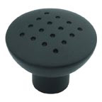 KNOB W/DIMPLES, MATTE BLACK