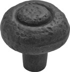 KNOB, 1-1/4" BLACK IRON