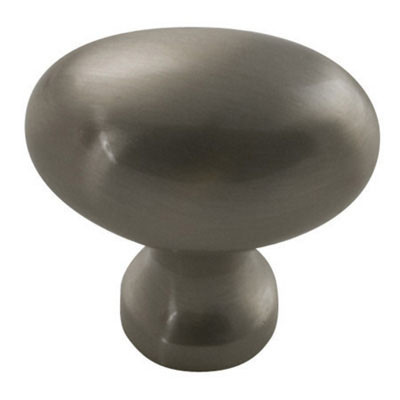 Williamsburg Satin Nickel, Satin Nickel 1-1/4" Oval