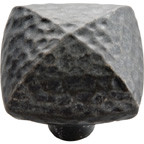 KNOB , 1-1/4" DIA BL IRN