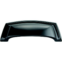 CUP PULL, 3" /96MM C/C MAT BL