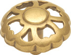 KNOB,1-5/16"LNCSTR BRASS