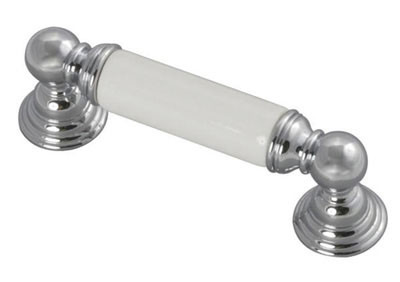 Gaslight Chrome with White, Chrome W/White 3"