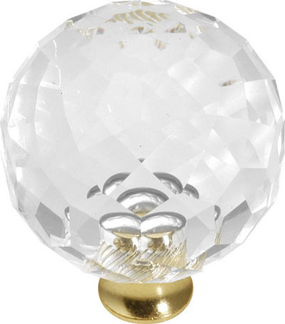 Period Brass The Look of Crystal, Crysacrylic W/ Solid Brass 35Mm