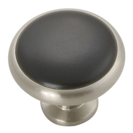 Tranquility, Satin Nickel W/Black 1-3/8"