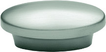 OVAL KNOB, 1" CC, STN NKL