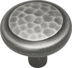 KNOB, 1-1/4" ANT PEWTER